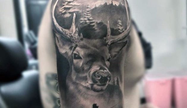 45+ Cute, Inspiring & Beautiful Deer Tattoo Designs