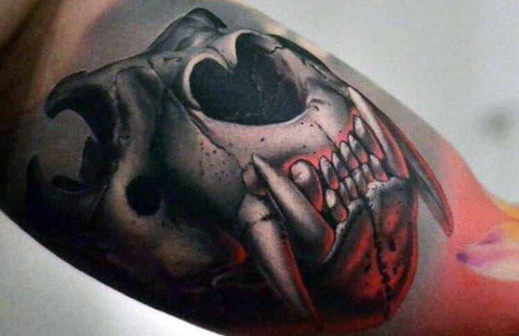 15+ Bear Skull Tattoo Designs and Ideas