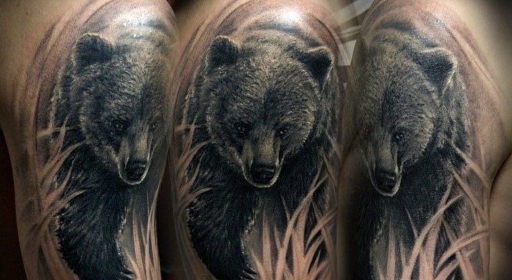 12+ Bear Shoulder Tattoo Designs and Ideas