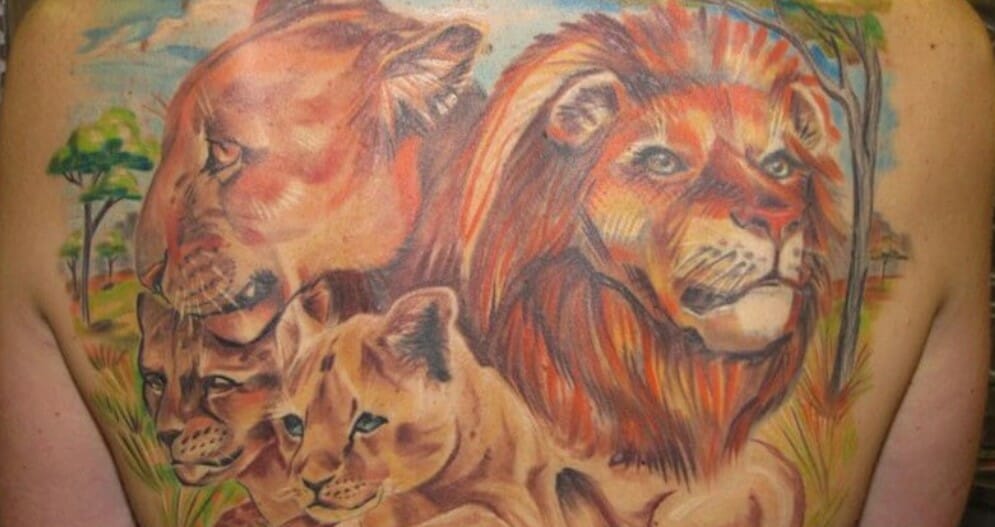 15+ Best Family Tattoo Designs – Lion Tattoo Ideas