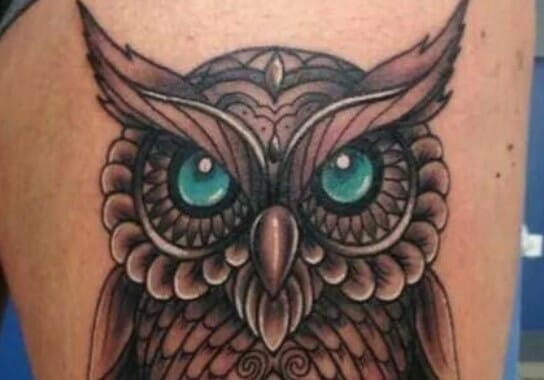 12+ Best Owl Thigh Tattoo Designs