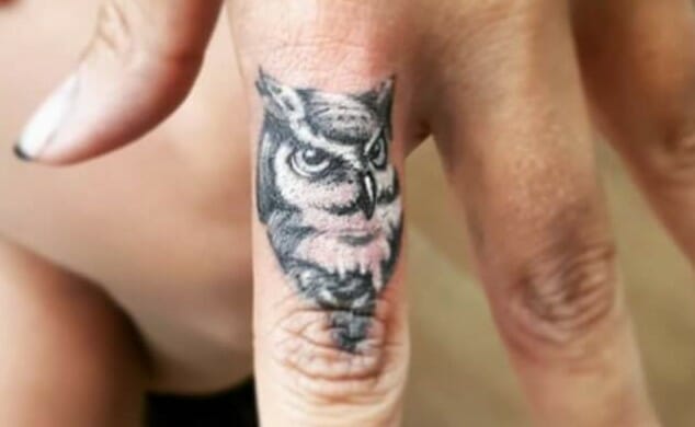 12+ Best Owl Finger Tattoo Designs and Ideas