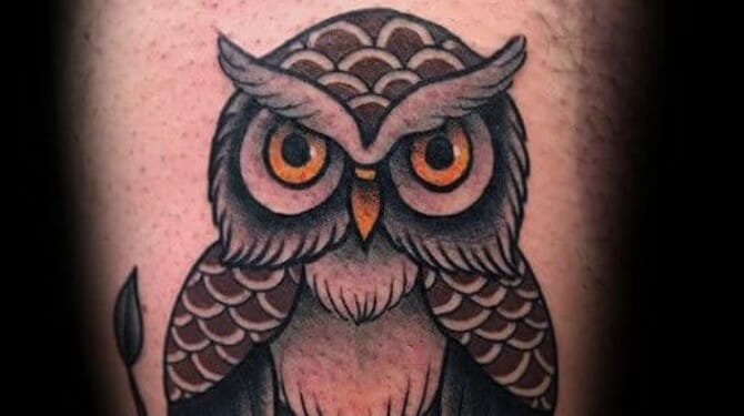 12+ American Traditional Owl Tattoo Designs