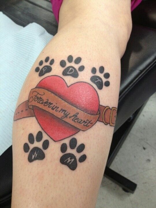 13+ Dog Paw Tattoo Meanings And Designs For Dog Lovers