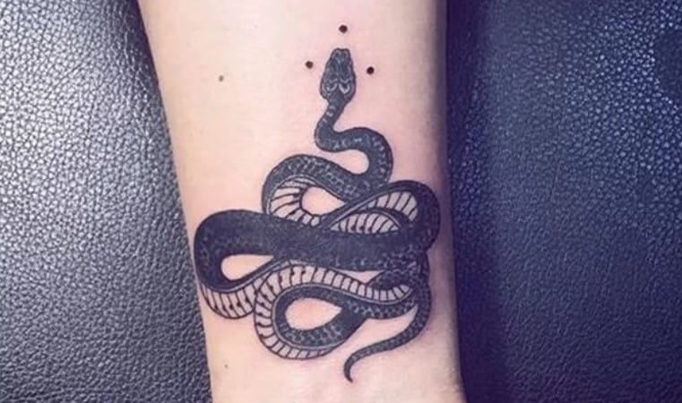15+ Black and White Snake Tattoo Designs