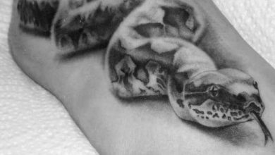 25 Snake Tattoos For Foot And Meanings