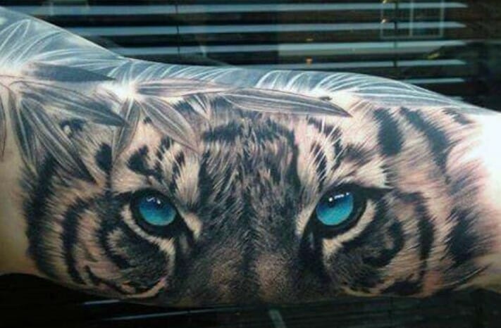 20+ Best Tiger Eyes Tattoo Designs & Ideas