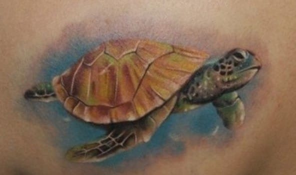12+ Unique Turtle Tattoos – Back Tattoo Designs