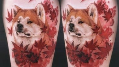 The 14 Coolest Akita Inu Tattoo Designs In The World